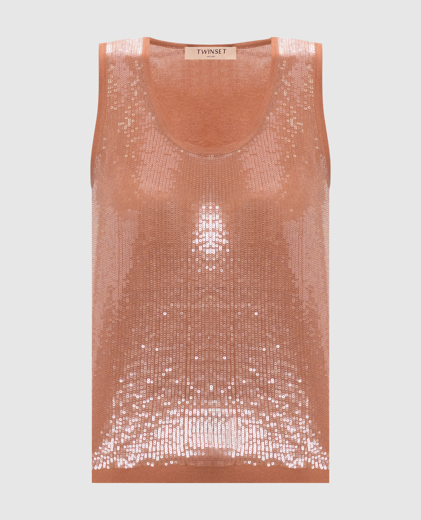 Brown top with sequins