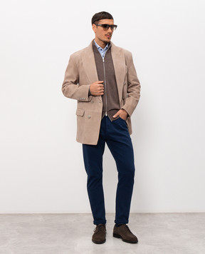 Brunello Cucinelli Brown cashmere cardigan M2200106