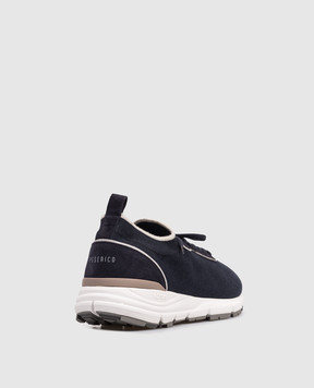 Peserico Blue combination sneakers R79074C0CC796