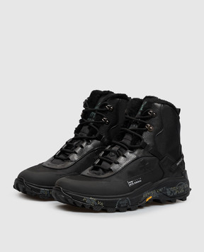 Premiata Black Trivor boots with fur TRIVORU