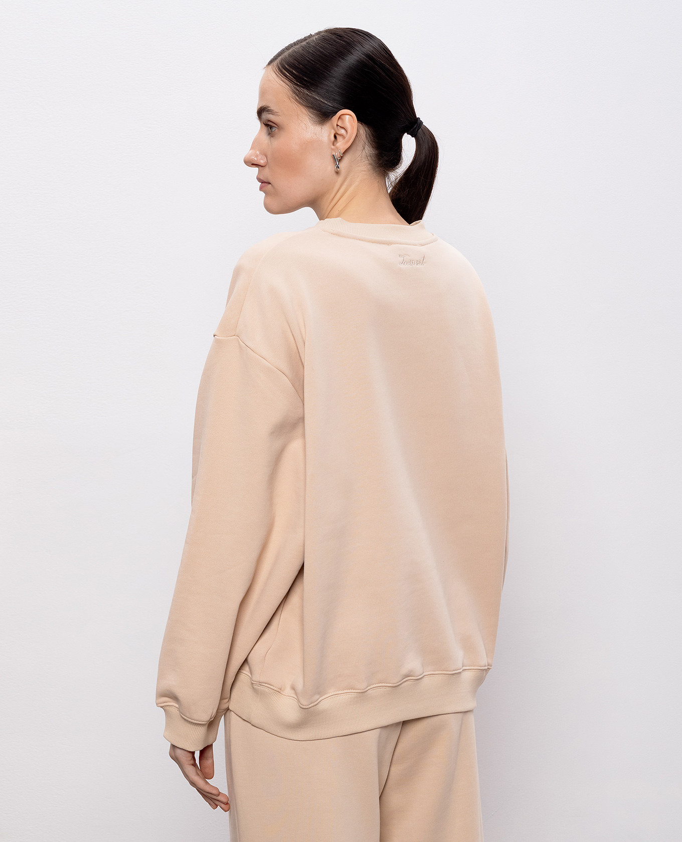 Beige sweatshirt Twinset 4
