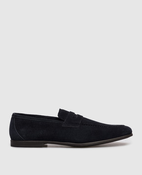 Canali Blue suede loafers RB01269661210