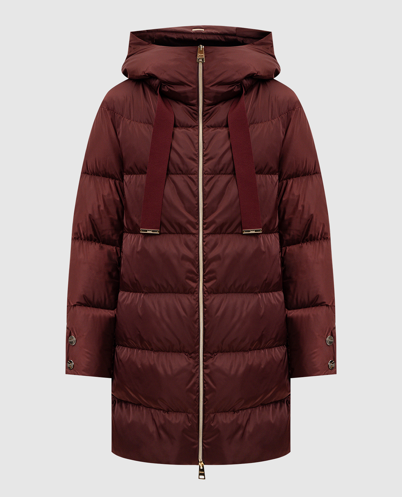

Burgundy down jacket with logo Herno