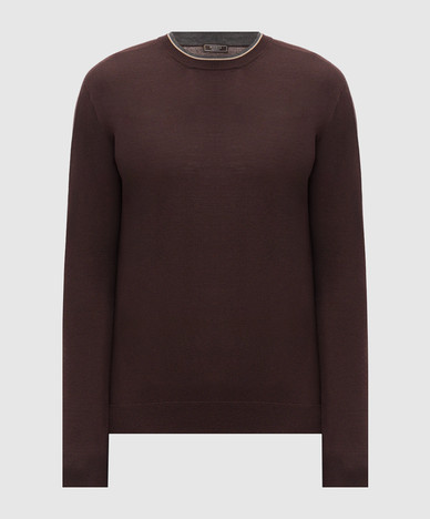 Burgundy cashmere jumper