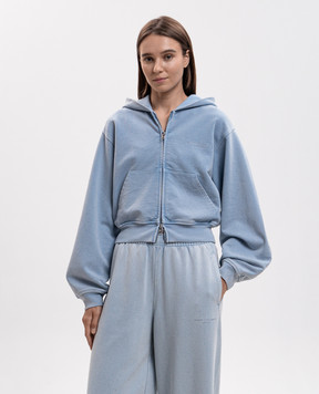 Alexander Wang Blue sports jacket with crystals 1CC3262768