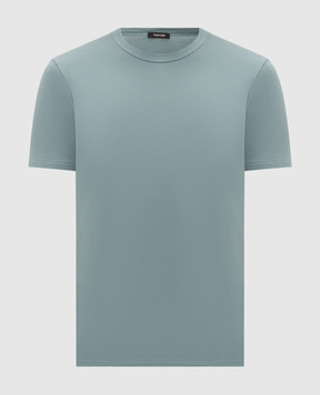 Tom Ford Green T-shirt with logo patch T4M081040