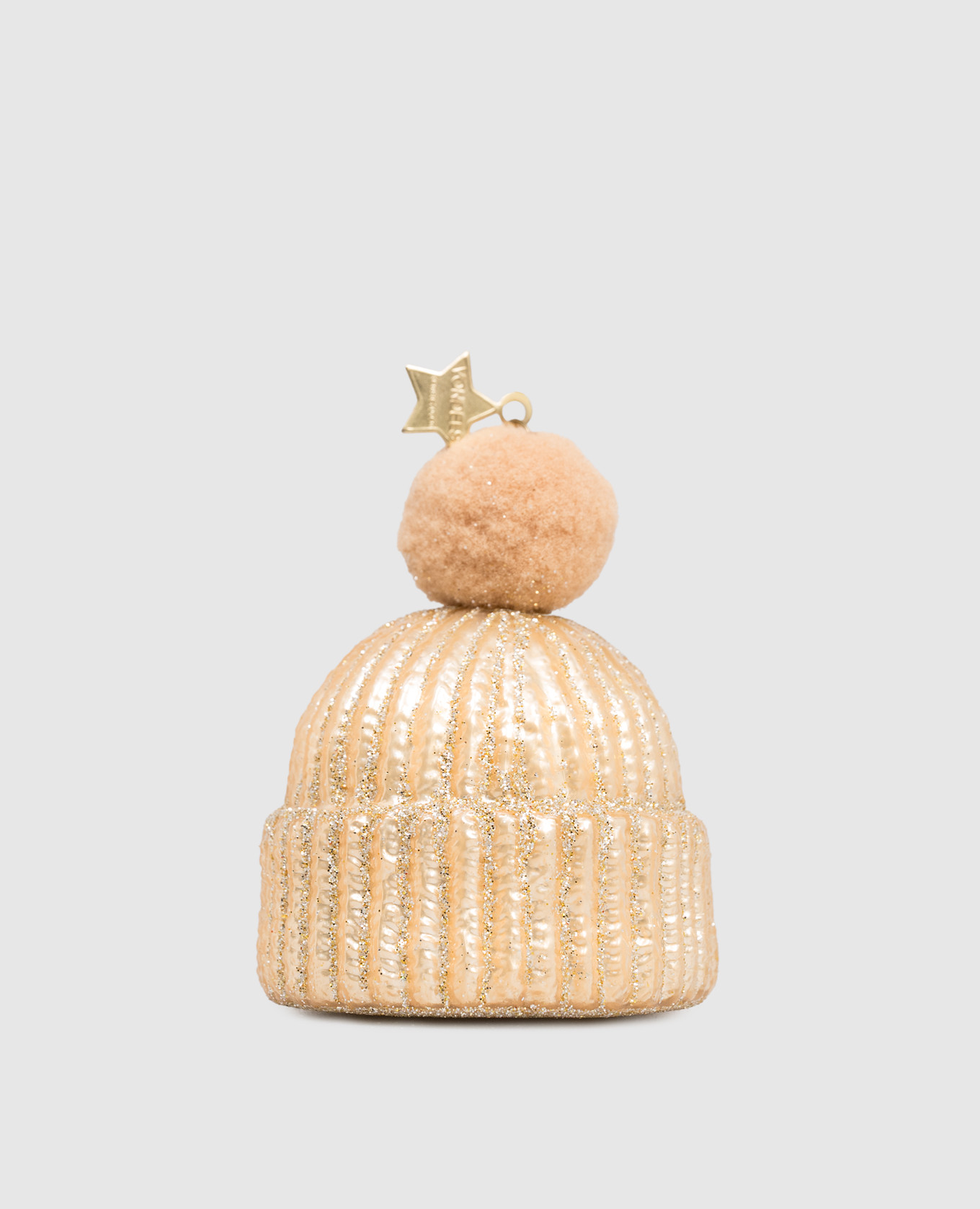 

Christmas tree toy Cap with pompom Vondels, Beige