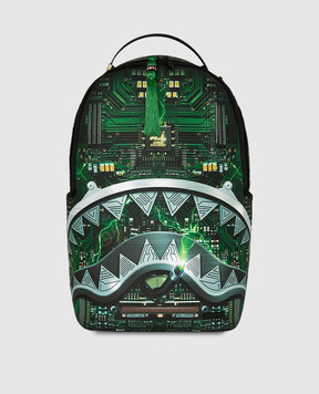 Sprayground Children's green backpack AI AFRICAN INTELLIGENCE REWIRED & INSPIRED 910B8741NSZ