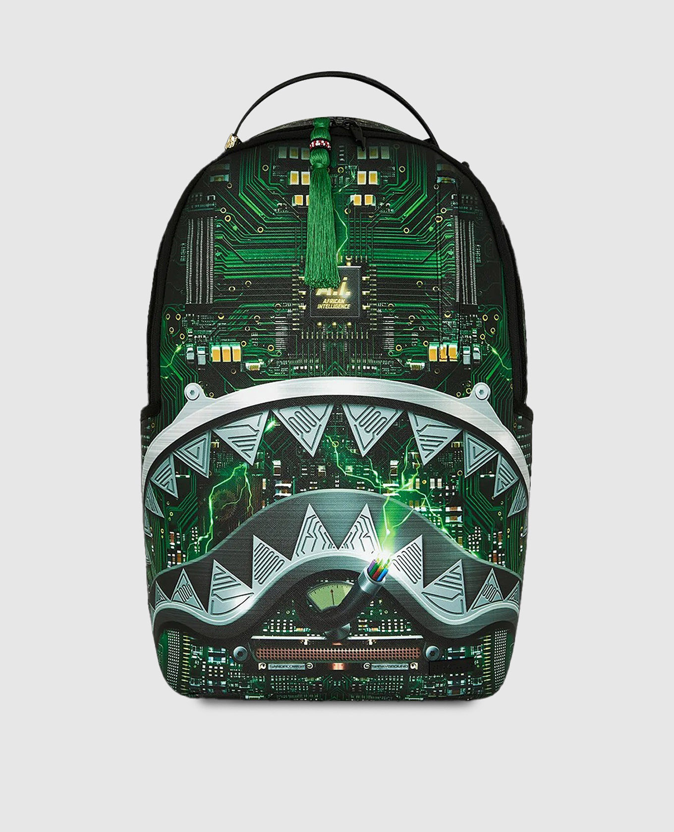 Children's green backpack AI AFRICAN INTELLIGENCE REWIRED & INSPIRED Sprayground