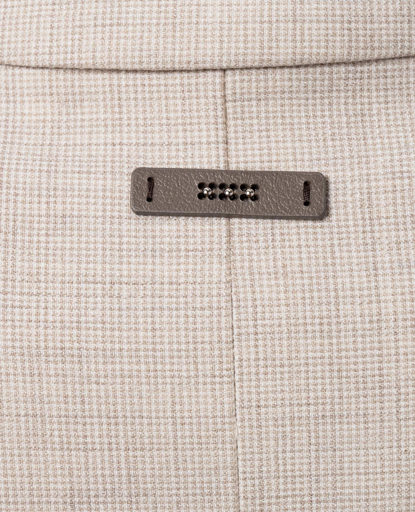 Beige wool jacket with lurex and monil chain Peserico 5
