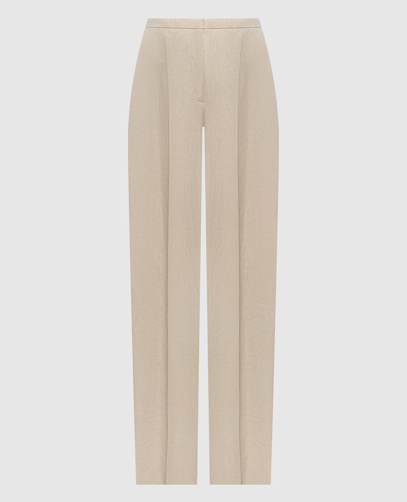 Pantalon en lin beige