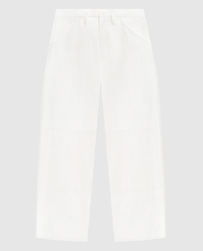 Y`S Yamamoto White linen pants YKP04013