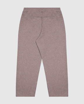 Brunello Cucinelli Children's sports pants with lurex BD983E668C