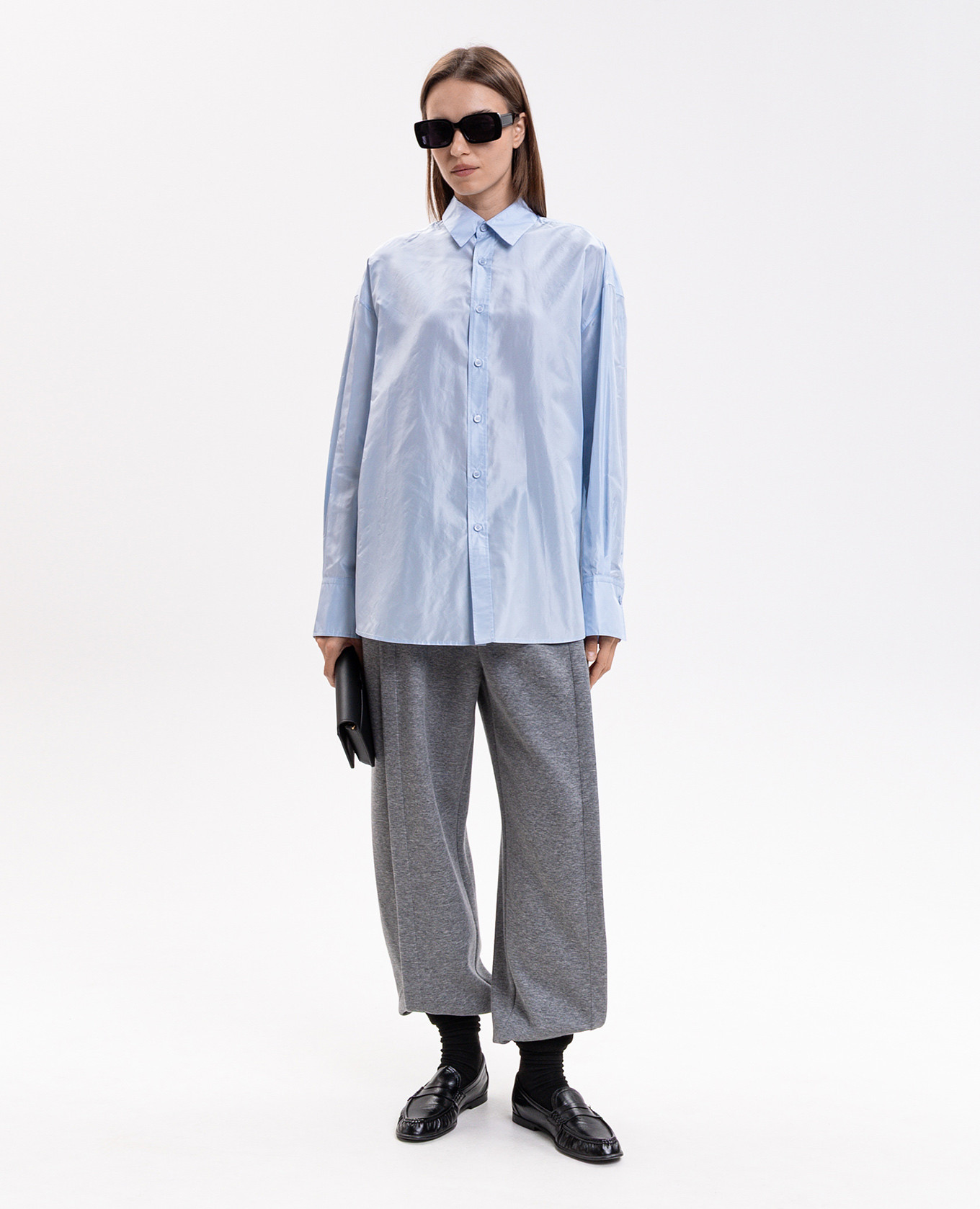 Blue silk shirt Carven 2