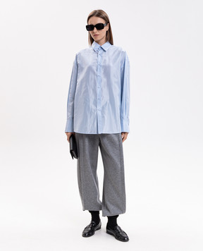 Carven Blue silk shirt 6262K21071