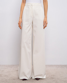 Max Mara White pants DENTICE MXMDENTICE