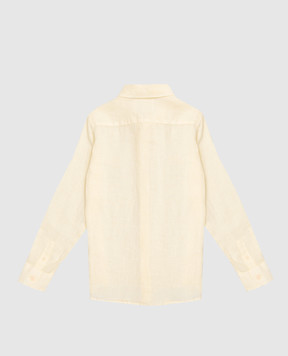MC2 SAINT BARTH Children's yellow Agnes linen shirt AGN000100556L