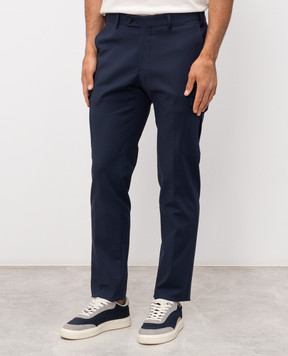 Enrico Mandelli Blue cargo pants 0CARGO4927
