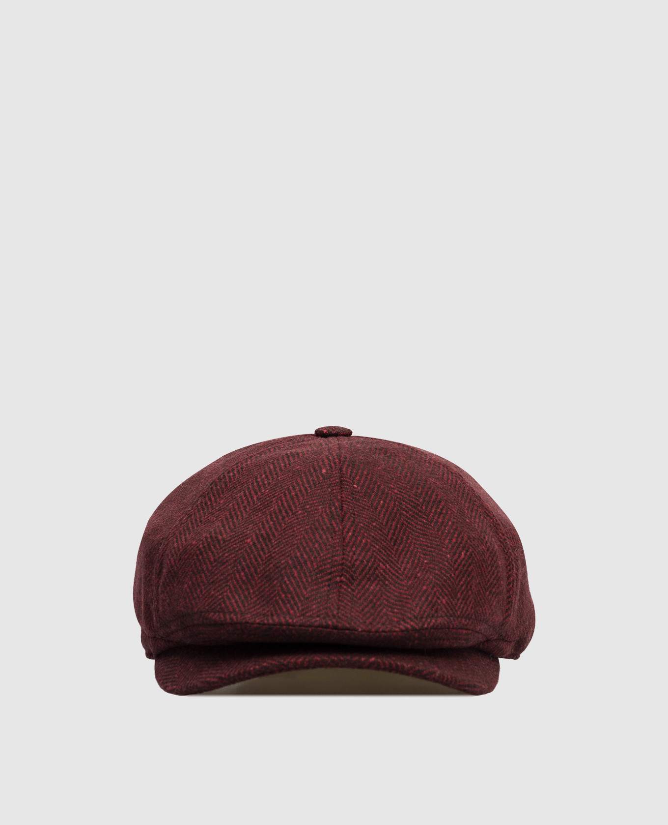 

Burgundy wool and cashmere patterned cap Brunello Cucinelli