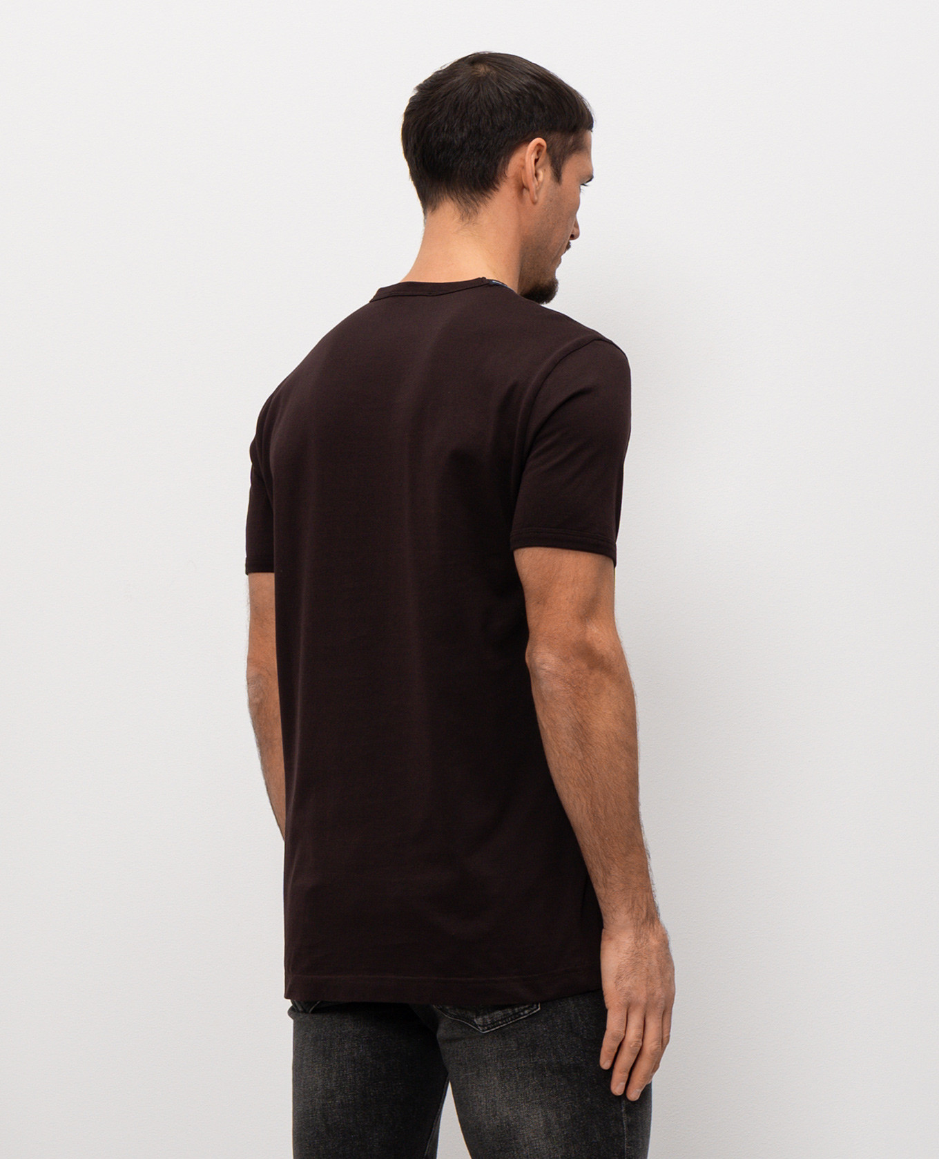 

Brown T-shirt with logo patch Dolce&Gabbana