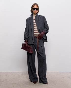 Brunello Cucinelli Gray wool pants MP549P9307