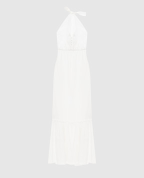 Jacob Lee White silk dress with open back WSD0069SS26NW
