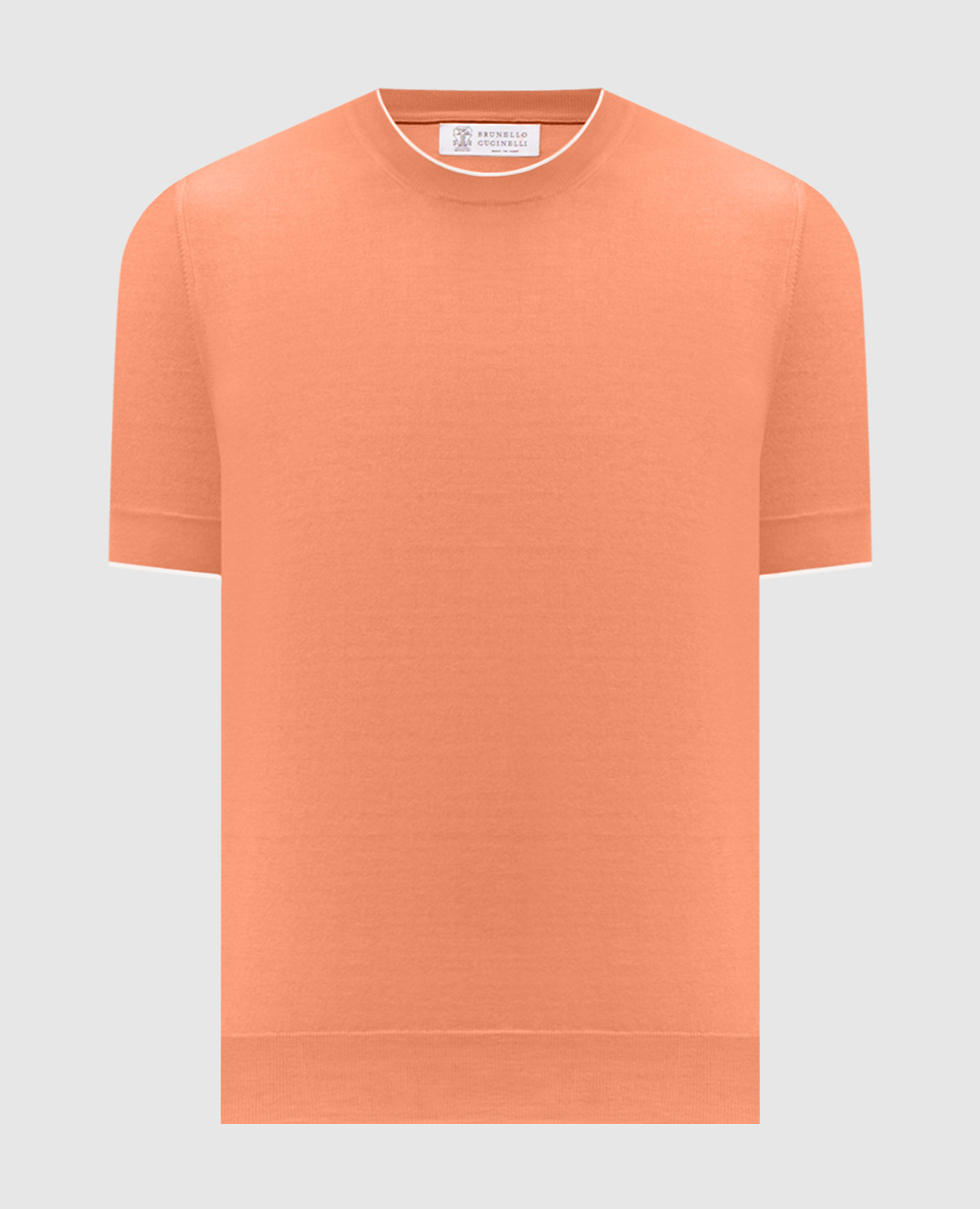 

Orange T-shirt Brunello Cucinelli
