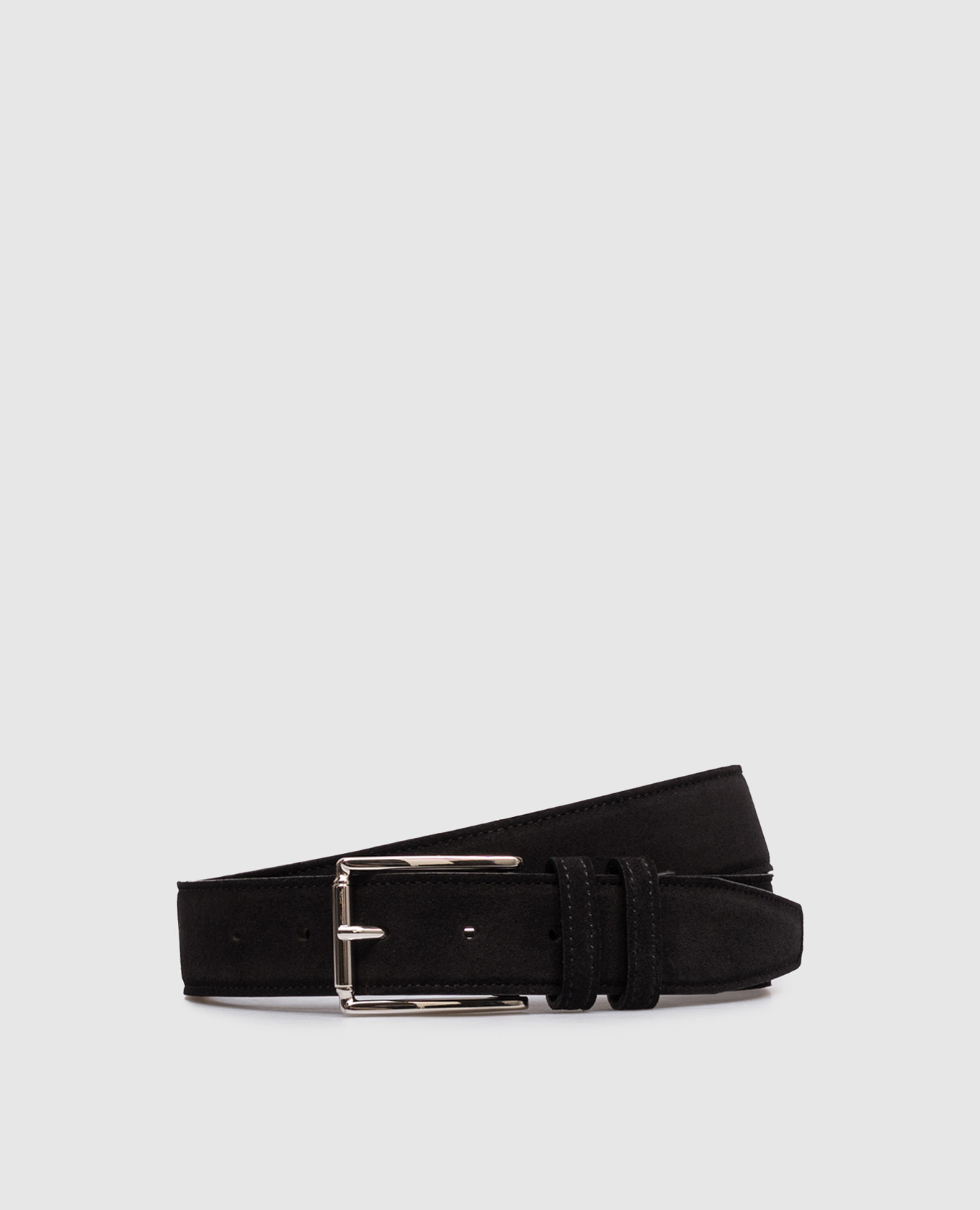 Black suede belt