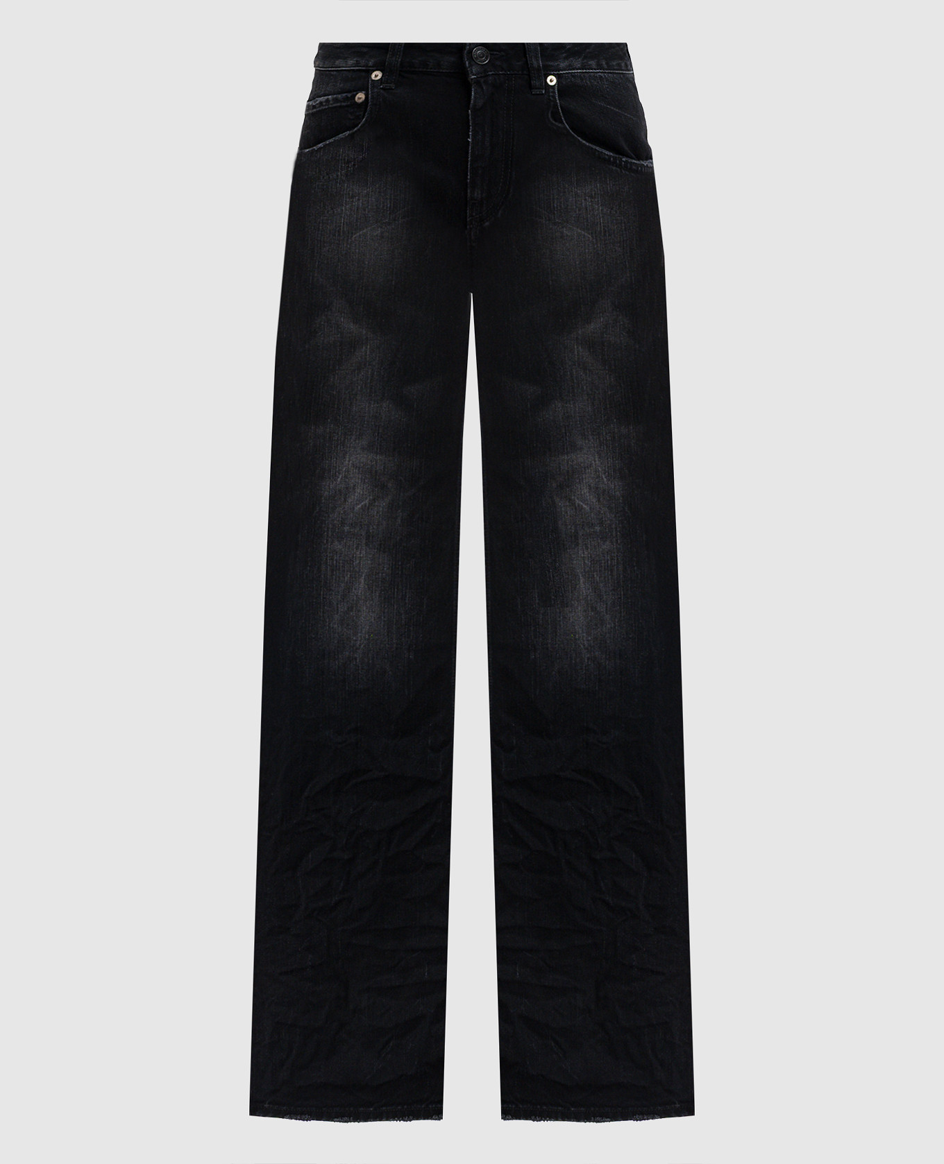 

Black flared jeans with a distressed effect Balenciaga