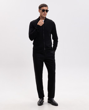 Canali Black wool pants AN04763U97003