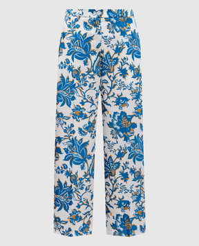 Etro White printed pants WREA001699SASW2