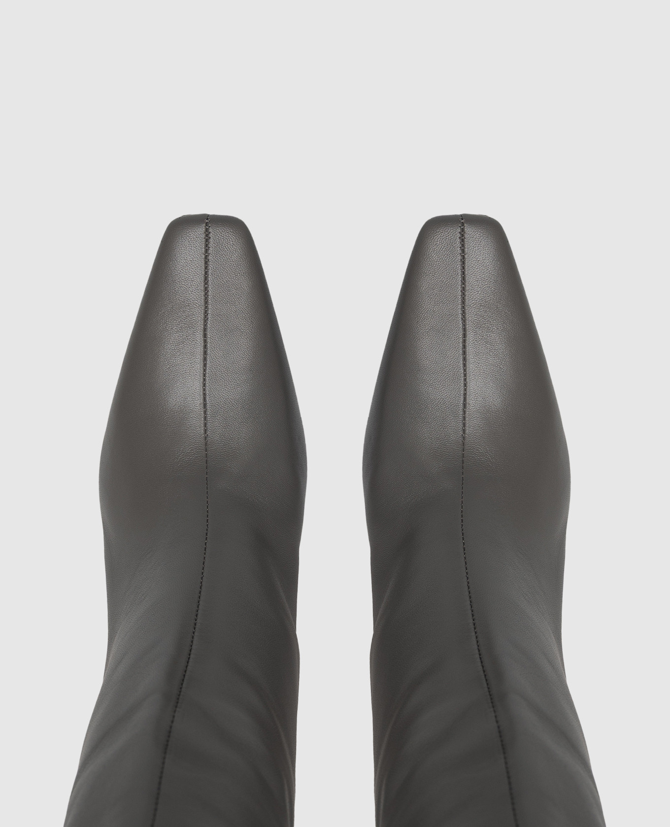 Gray leather boots Babe Pay Pls 4