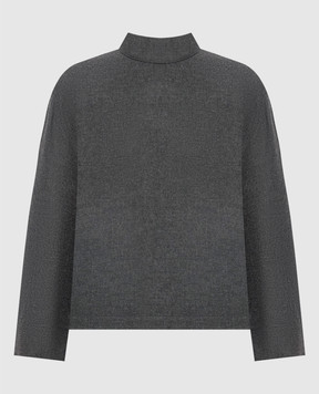 Solotre Gray top with wool M1AC0135