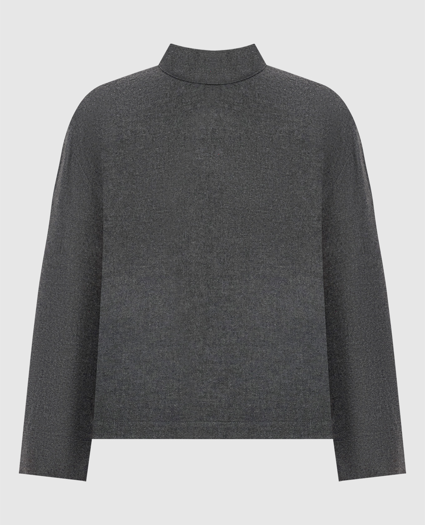 Gray top with wool