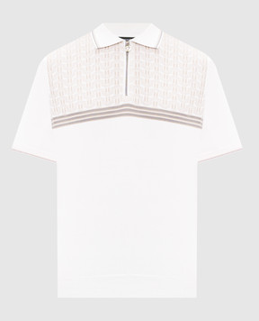 Stefano Ricci Patterned silk polo shirt K818117P31F26283