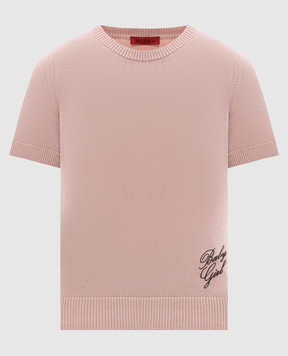 Max & Co Beige top with embroidered inscription MCOONDATA