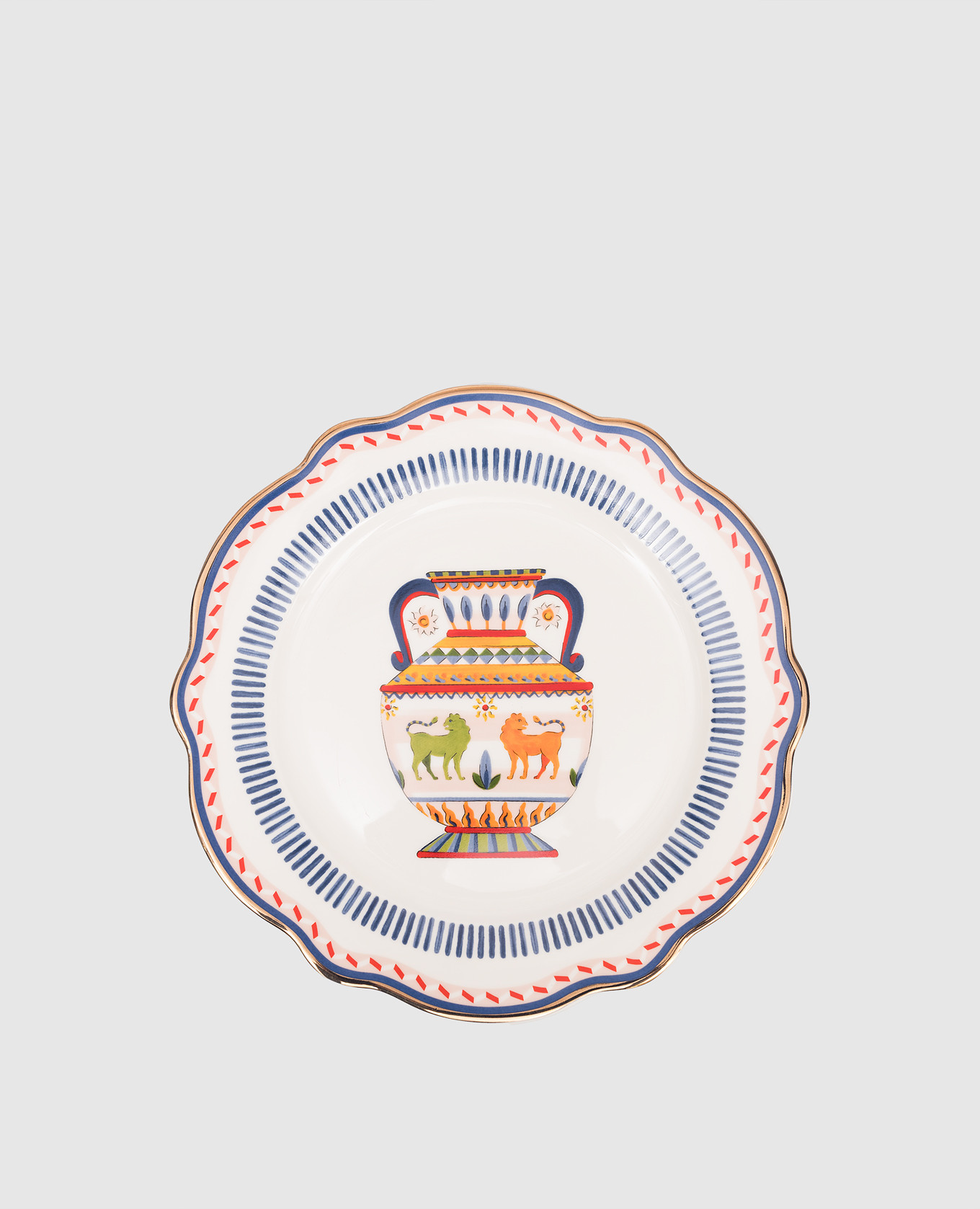 

Amhora white porcelain fruit plate Baci Milano