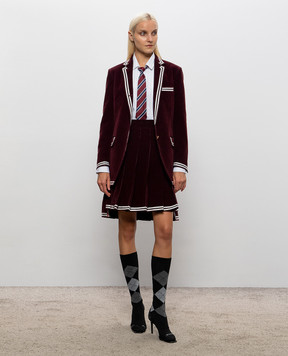 Thom Browne Burgundy corduroy jacket FBC975NF0957