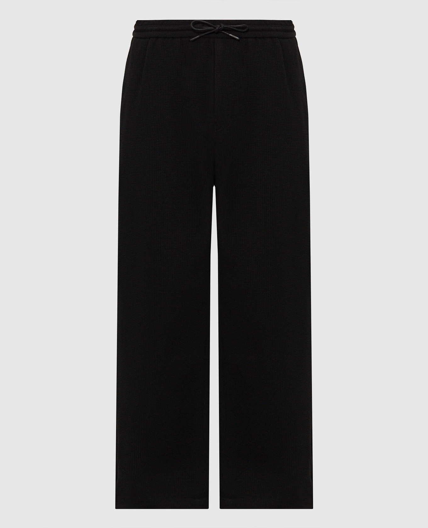 Black wool pants