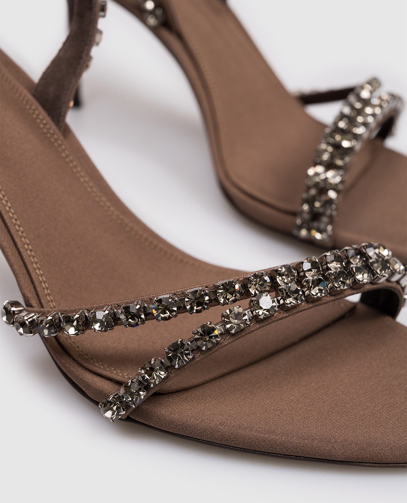 LIDIA brown mules with crystals Paris Texas 5