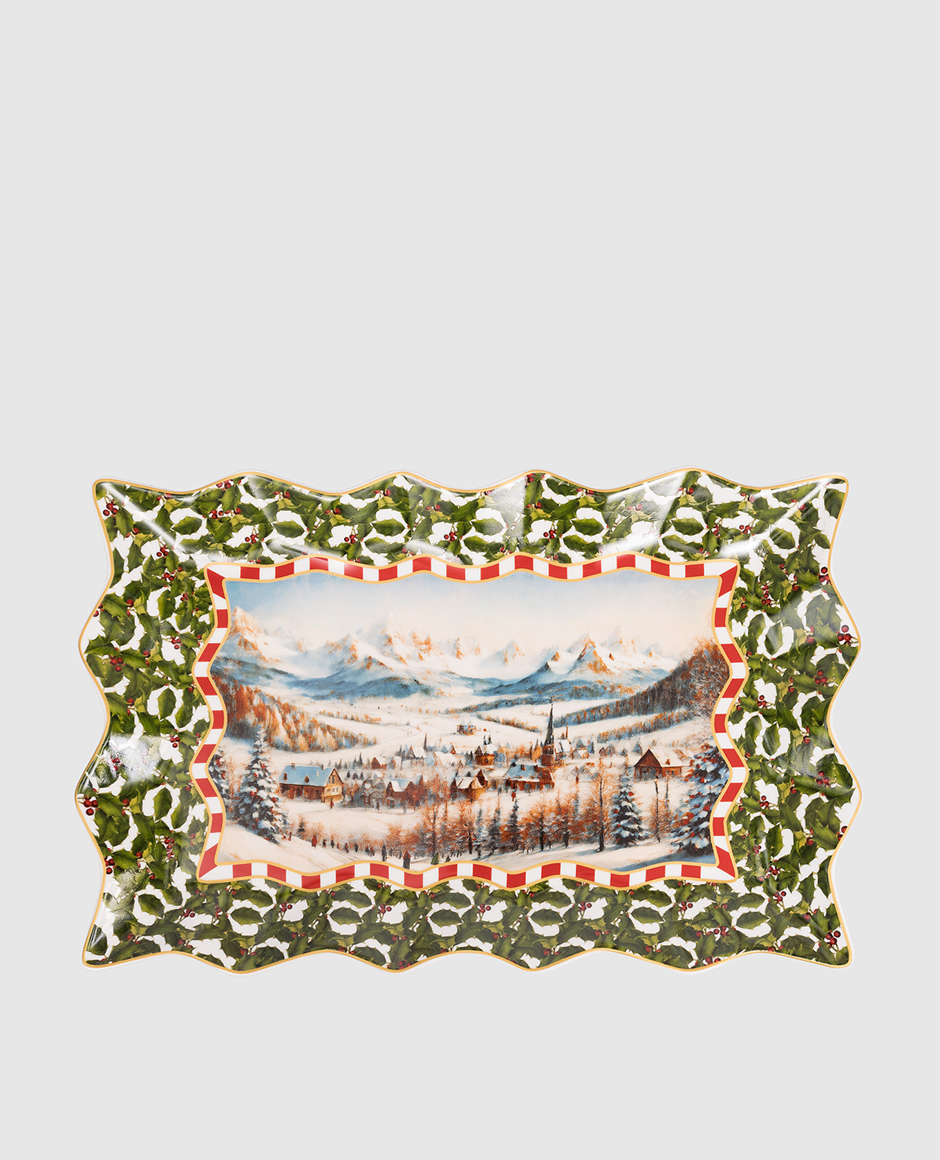 Christmas porcelain tray
