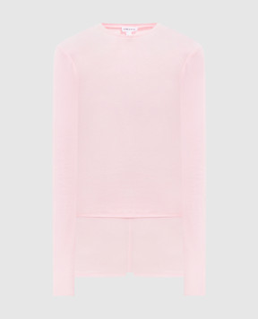 Dore & Rose Pink pajamas with logo patch JERSEYSHORTSLEEVESET