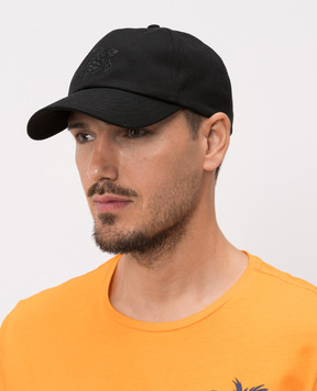 Vilebrequin Black cap with emblem CSNU2401