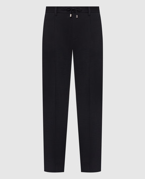 Stefano Ricci Navy blue wool pants M1T81A0024W0001D