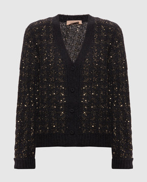Twinset Black patterned cardigan 262TP3360