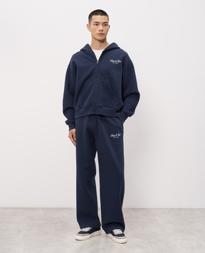 Sporty & Rich Blue tracksuit with logo embroidery ST09476269BL106PA07176