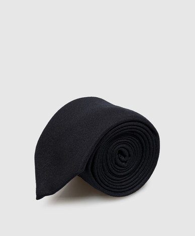 Blue wool tie