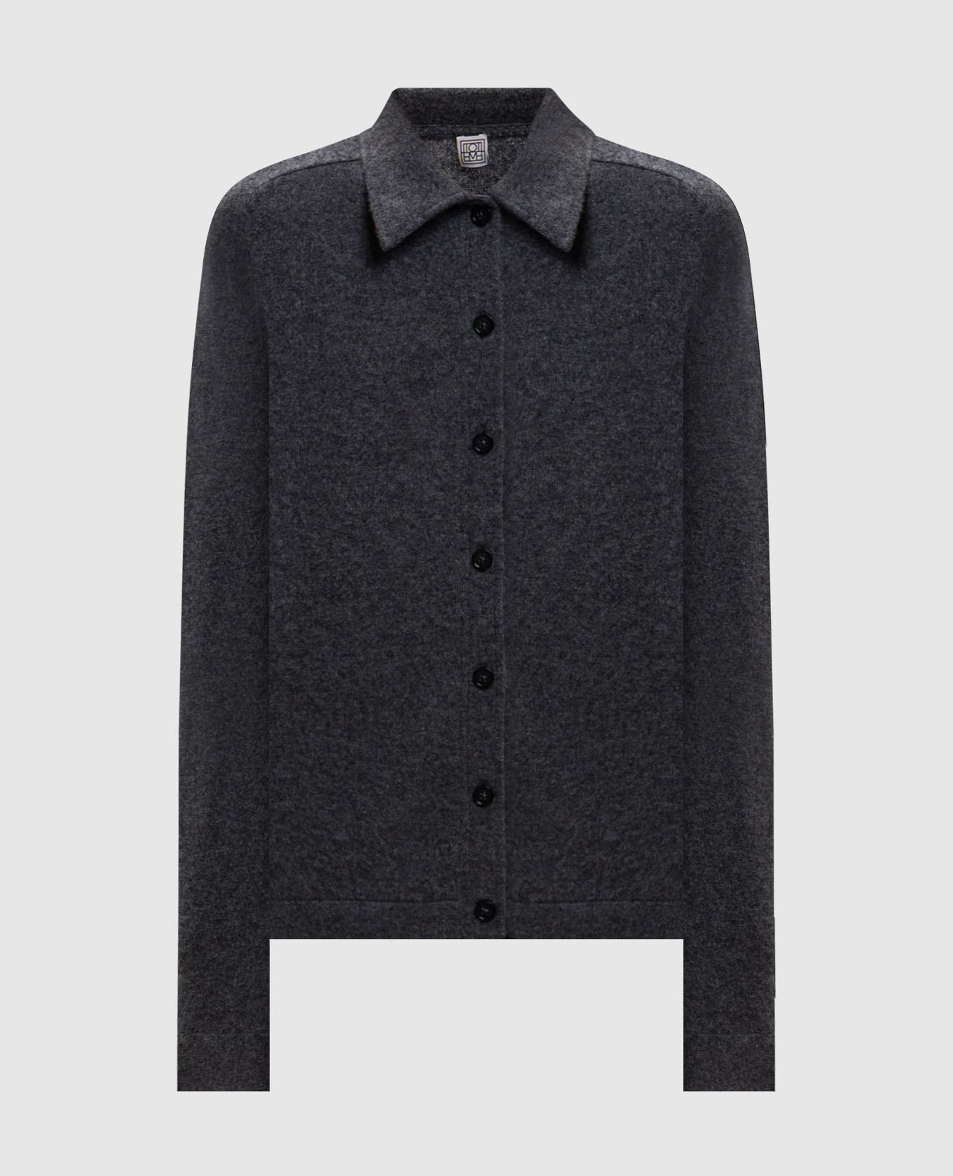 Gray cashmere cardigan