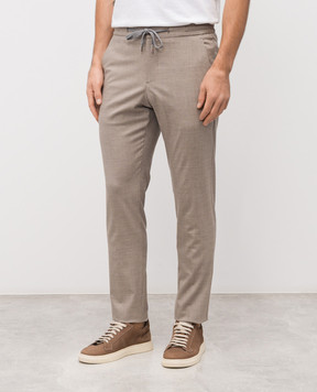 Marco Pescarolo Beige cashmere and silk pants CARACCIOLO5324