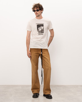 Ann Demeulemeester White T-shirt with print B0014218FA206